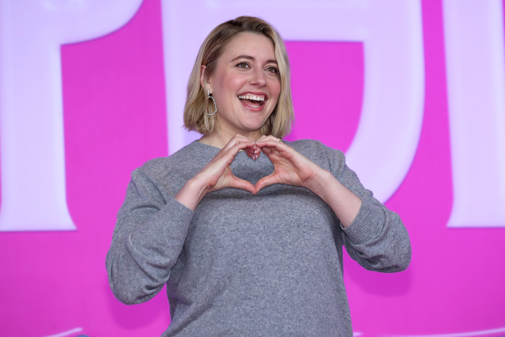 SEOUL, SOUTH KOREA - JULY 03: Director Greta Gerwig attends a press conference for "Barbie" on July 03, 2023 in Seoul, South Korea. (Photo by Han Myung-Gu/WireImage)